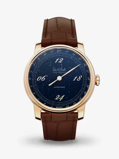 montre 24h or rose aventurine gustave and cie