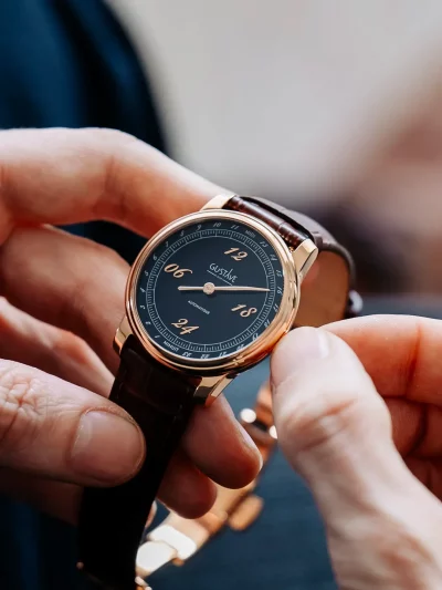 Montre 24h mono aiguille Automatique homme - Gustave & cie - Montres - Paul bleu – Image 4
