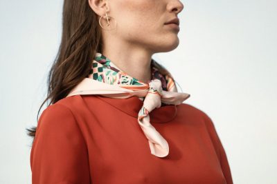 Foulard carré Made in France double-face - Foulards - Jane&Co - Line-Eloïse – Image 4