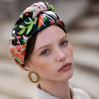 Foulard carré Made in France double-face - Foulards - Jane&Co - Garance-Camille – Image 4