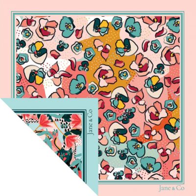 Foulard carré Made in France double-face - Foulards - Jane&Co - Norah-Eloise