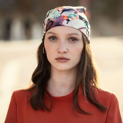 Foulard carré Made in France double-face - Foulards - Jane&Co - Eloise-Line – Image 3