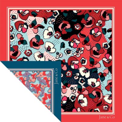 Foulard carré Made in France double-face - Foulards - Jane&Co - Ninon-Anna – Image 2