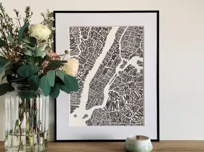 Affiche plan New York - Les Petits Plans - Affiches