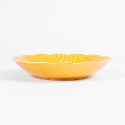 Assiette en porcelaine moderne creuse - Ogre la Fabrique - Vaisselle - TAHITI Jaune (22cm)