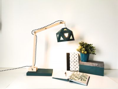 lampe de bureau origami - Leewalia - Accessoires télétravail