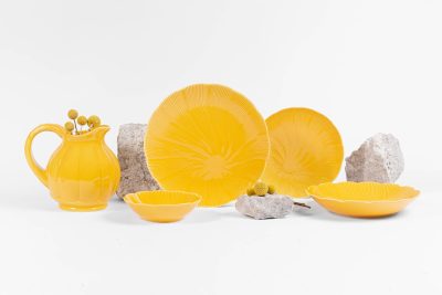 Assiette en porcelaine moderne creuse - Ogre la Fabrique - Vaisselle - TAHITI Jaune (22cm) – Image 2