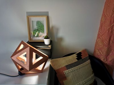 grande lampe origami cuivre - Leewalia - Luminaires – Image 3