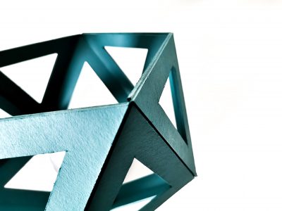 grande lampe origami bleu - Leewalia - Luminaires – Image 3