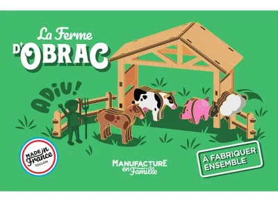 Jeux de construction Montessori en bois - Jeux et jouets - La ferme d'Obrac - Manufacture en Famille