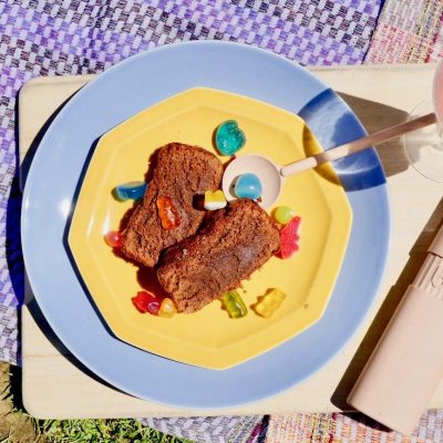 Assiette en porcelaine moderne plate ronde - Ogre la Fabrique - Vaisselle - 25cm bleu – Image 2
