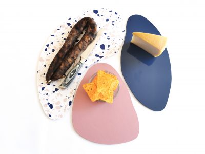 assiettes de présentation Terrazzo - Leewalia - Planches apero