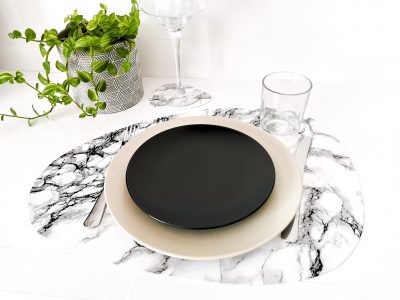 sets de table motif marbre - Leewalia - Art de la table