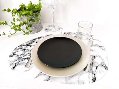 sets de table motif marbre - Leewalia - Art de la table