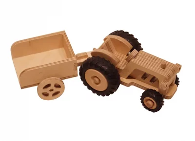 Jeux de construction Montessori en bois - Jeux et jouets - Fergus le tracteur - Manufacture en Famille – Image 3