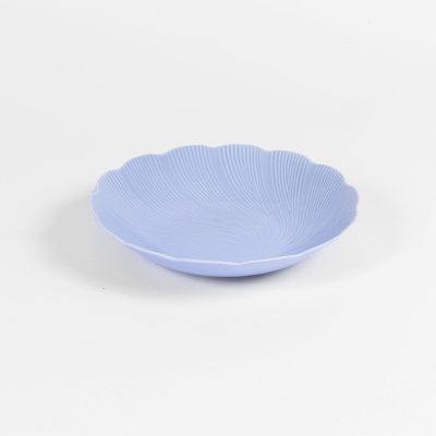 Assiette en porcelaine moderne creuse - Ogre la Fabrique - Vaisselle - TAHITI Bleu (22cm)