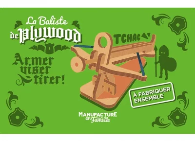 Jeux de construction Montessori en bois - Jeux et jouets - Baliste de Plywood - Manufacture en Famille