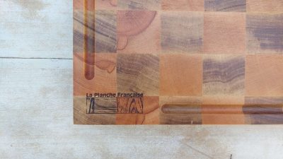 Billot de cuisine en bois - La planche française - planches à découper - damier taille L – Image 3