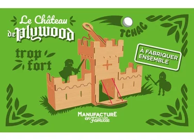 Jeux de construction Montessori en bois - Jeux et jouets - Le Chateau de Plywood - Manufacture en Famille