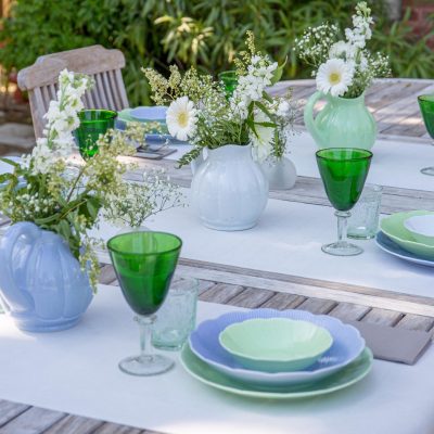Assiette en porcelaine moderne plate - Ogre la Fabrique - Vaisselle - TAHITI verte (25cm) – Image 3