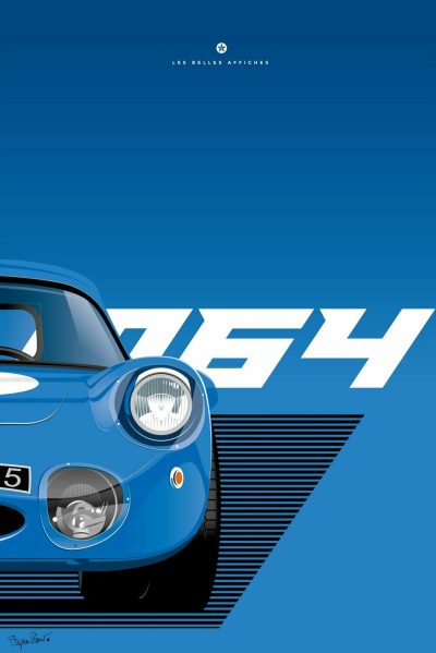 Affiche voiture vintage Renault Alpine - En double file - Affiches – Image 3