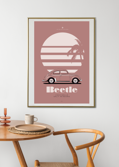 Affiche voiture vintage Coccinelle - En double file - Affiches – Image 2