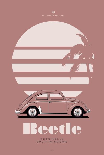 Affiche voiture vintage Coccinelle - En double file - Affiches – Image 3