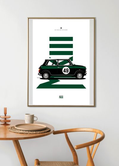 Affiche voiture vintage Mini Austin - En double file - Affiches – Image 2