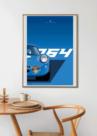 Affiche voiture vintage Renault Alpine - En double file - Affiches – Image 2