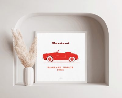 affiche vintage voiture