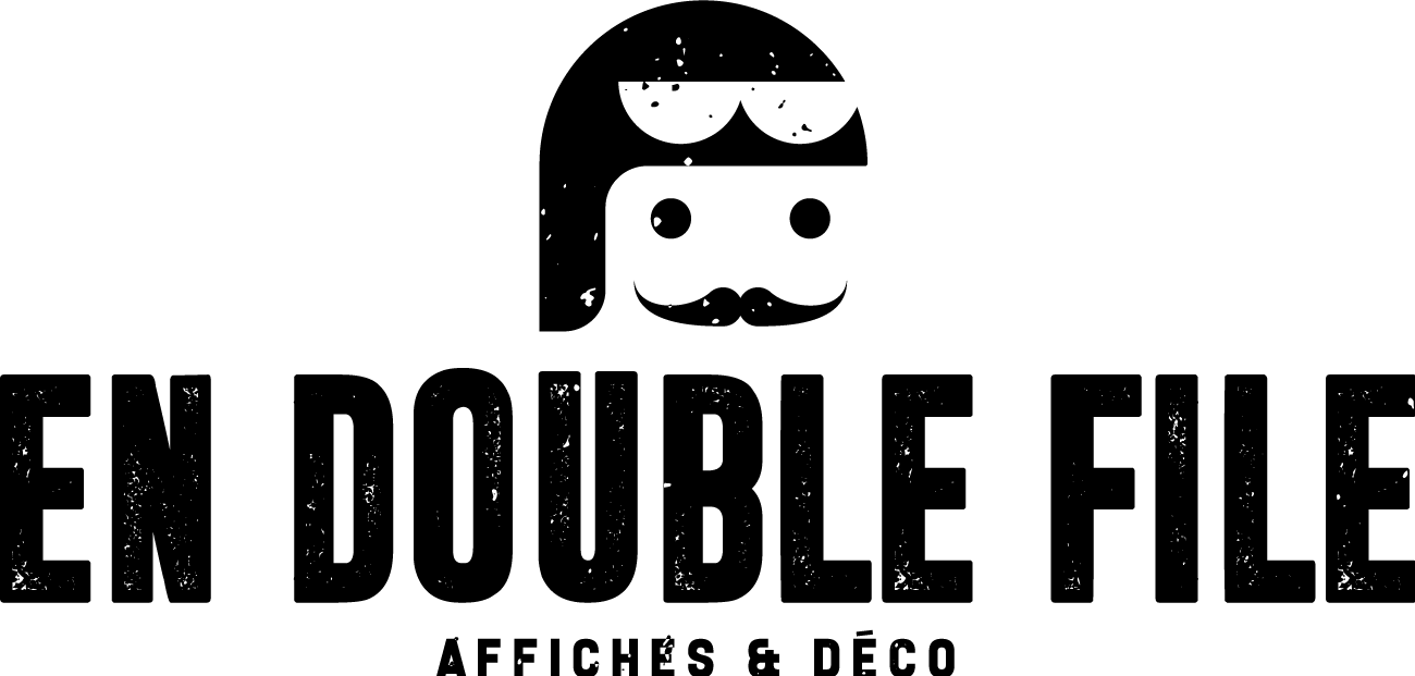 affiche en double file