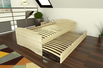 Lit gigogne 90x190 - gamme Happy - Lit gain de place – Image 2