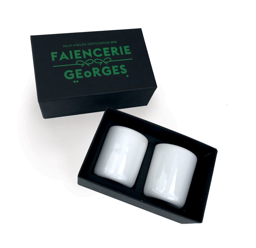 Coffret 2 Mugs 350 Ml En Céramique Rose Blanc Motif Fleurs Et Carreaux Keno