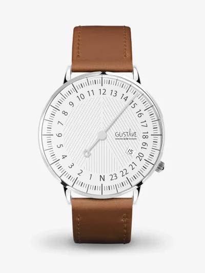 Montre 24H mono aiguille femme - Gustave & cie - Montres - André Blanc