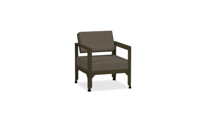 Fauteuil exterieur aluminium avec dossier basculant - Matière Grise - Salon de jardin en alu - Hegoa – Image 8