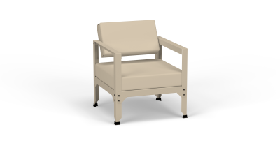 Fauteuil exterieur aluminium avec dossier basculant - Matière Grise - Salon de jardin en alu - Hegoa – Image 5