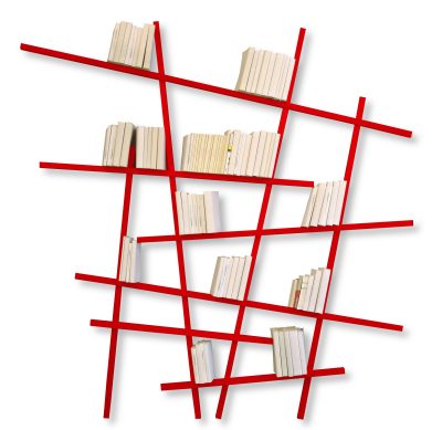 Bibliothèque Mikado bois grand couleur - Compagnie - Bibliothèque – Image 4