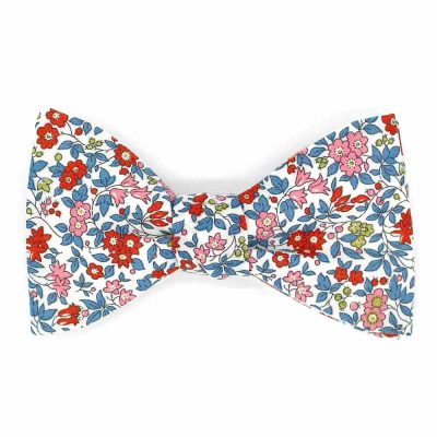 Noeud papillon fleuri camomille - Coq en pap - Accessoire Mode