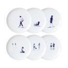 coffret 6 assiettes faiencerie georges