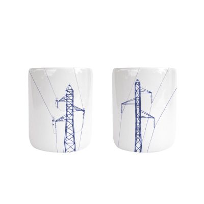 Lot de 2 gobelets en céramique - Faiencerie Georges - vaiselle - Pylones