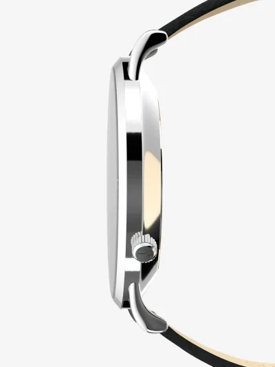 Montre Phase de lune mono aiguille homme - Gustave & cie - Montres - Georges argent et blanc – Image 6