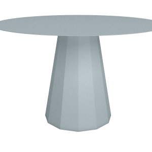 table ronde matière grise