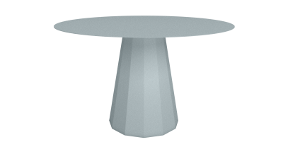 table ronde matière grise