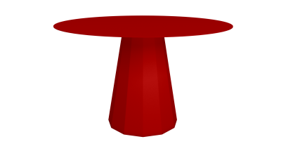 Table ronde 120 en acier - Matière Grise - Meuble en métal - Ankara – Image 8