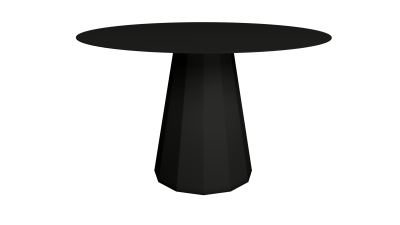 Table ronde 120 en acier - Matière Grise - Meuble en métal - Ankara – Image 4
