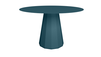 Table ronde 120 en acier - Matière Grise - Meuble en métal - Ankara – Image 2