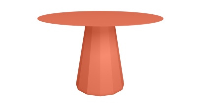 Table ronde 120 en acier - Matière Grise - Meuble en métal - Ankara – Image 5