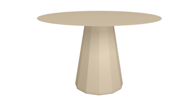 Table ronde 120 en acier - Matière Grise - Meuble en métal - Ankara – Image 6