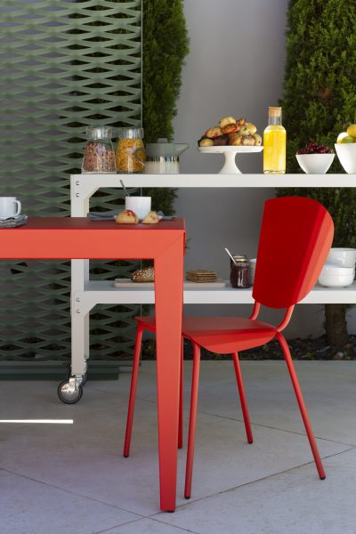 Chaise exterieur aluminium Batchair - Matière Grise - Salon de jardin en alu - Ankara – Image 3