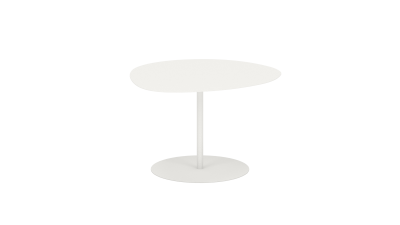 table basse en acier - Matière grise - Meuble en métal - Galet 1